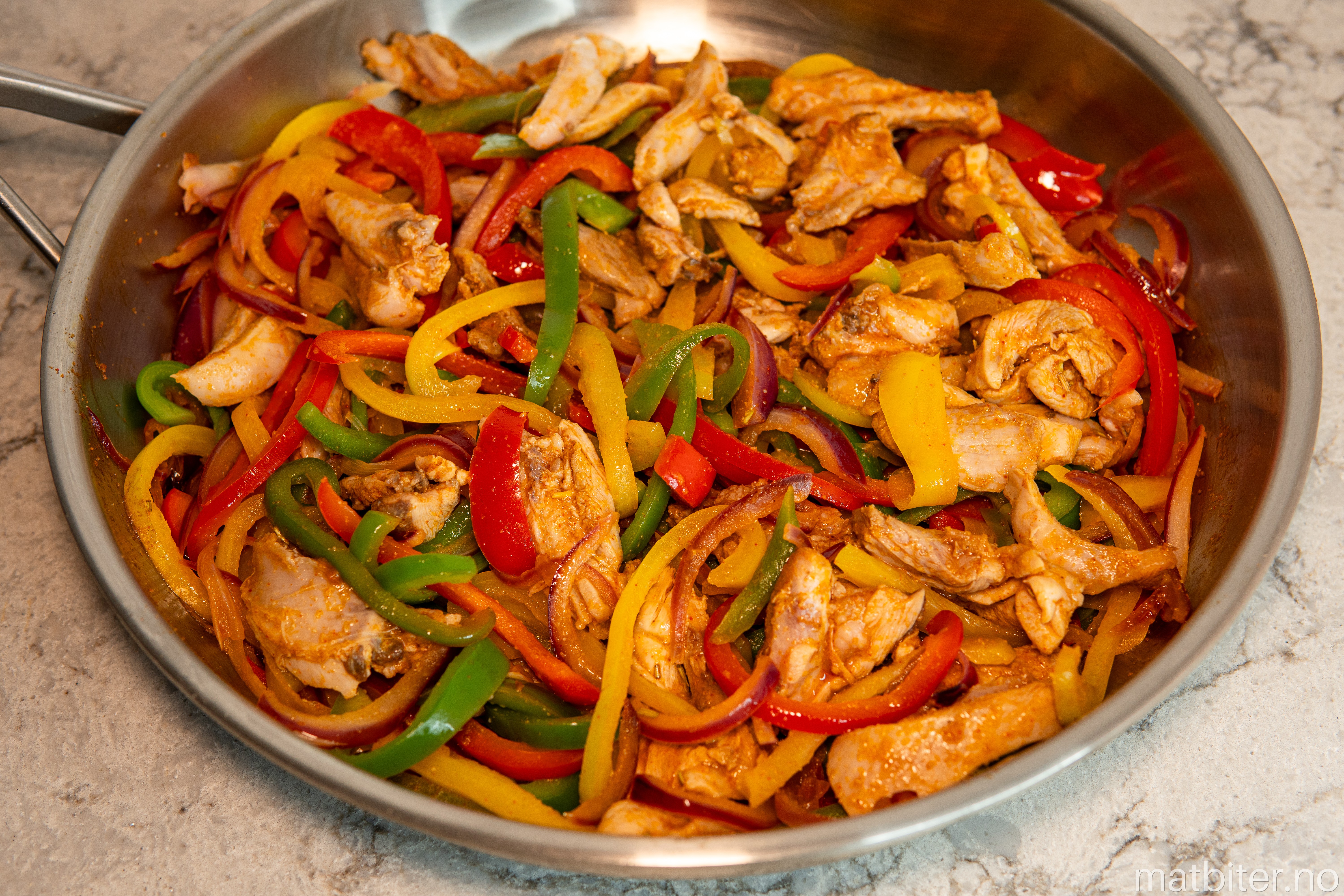 Kylling fajitas